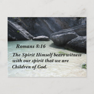 Romaner 8:16 Spirit själv vittne Vykort