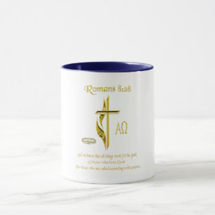 Romaner 8:28 Christian mugg