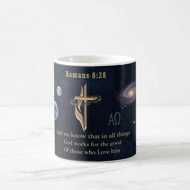 Romaner 8:28 kaffemugg (Center)