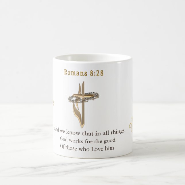 Romaner 8:28 kaffemugg (Center)
