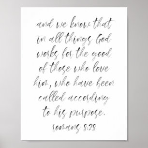 Romaner 8:28 poster