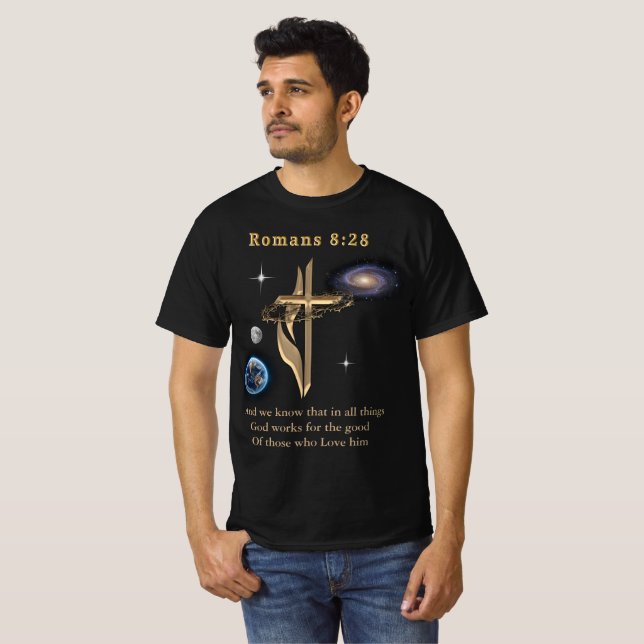 Romaner 8:28 t shirt (Hel framsida)