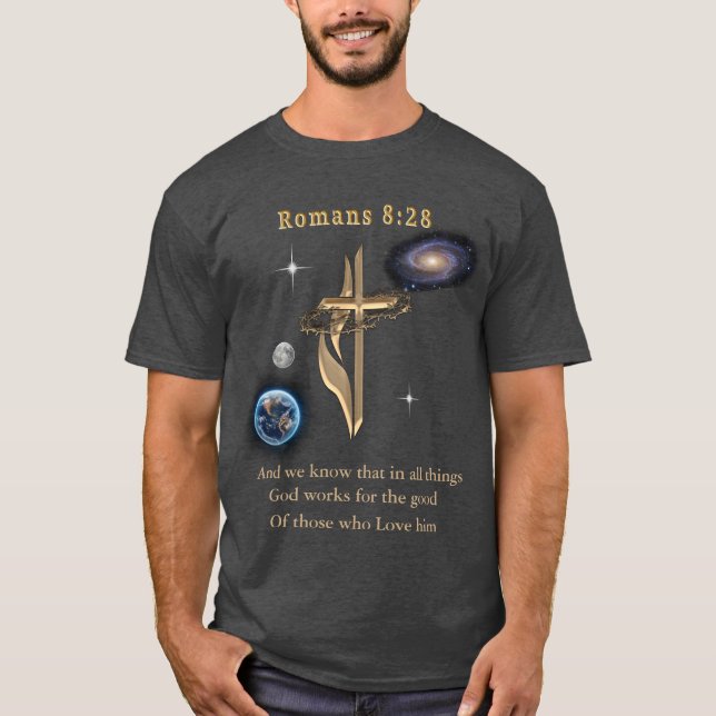 Romaner 8:28 t shirt (Framsida)