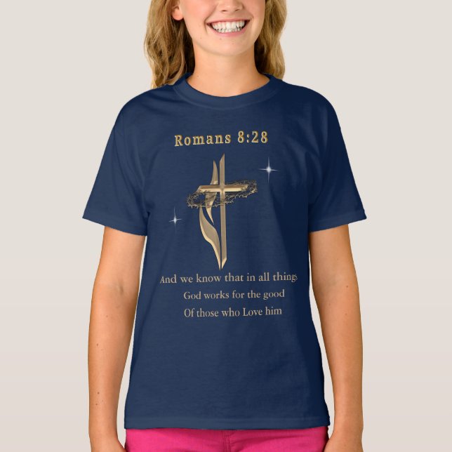Romaner 8:28 t shirt (Framsida)