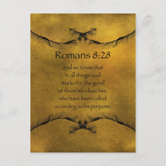 Romaner 8:28 vykort