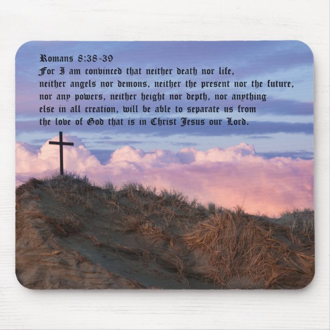 Romaner 8:38-39 musmatta (Framsidan)