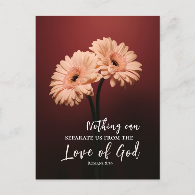 Romaner 8 39 Kärlek av gud Christian Bible Verse Vykort (Framsida)