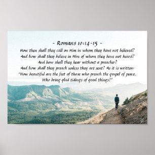 Romanerna 10:14-15 Hur ska de ringa honom? Poster