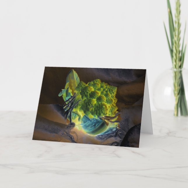 "Romanesco" Digitally Altered Hello Life Kort (Framsida)