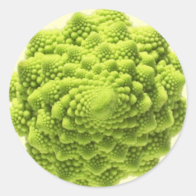 romanesco-phi runt klistermärke (Framsida)