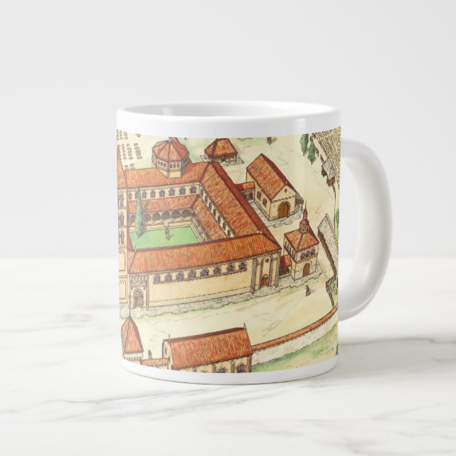 Romanesque Abbey.Modell Jumbo Mugg (Framsida höger)