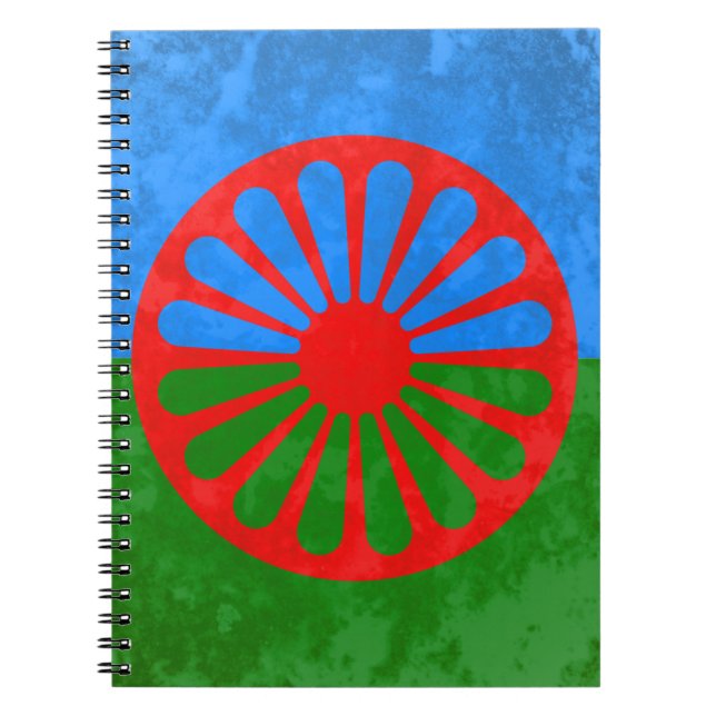 Romani flagga anteckningsbok (Framsidan)