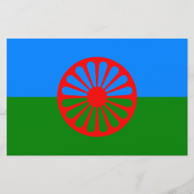 Romani Flagga Brevpapper (Framsida)