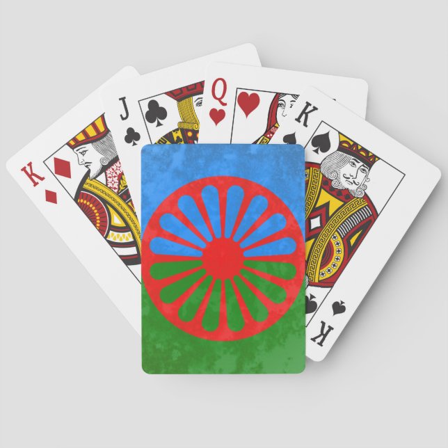 Romani flagga casinokort (Baksidan)