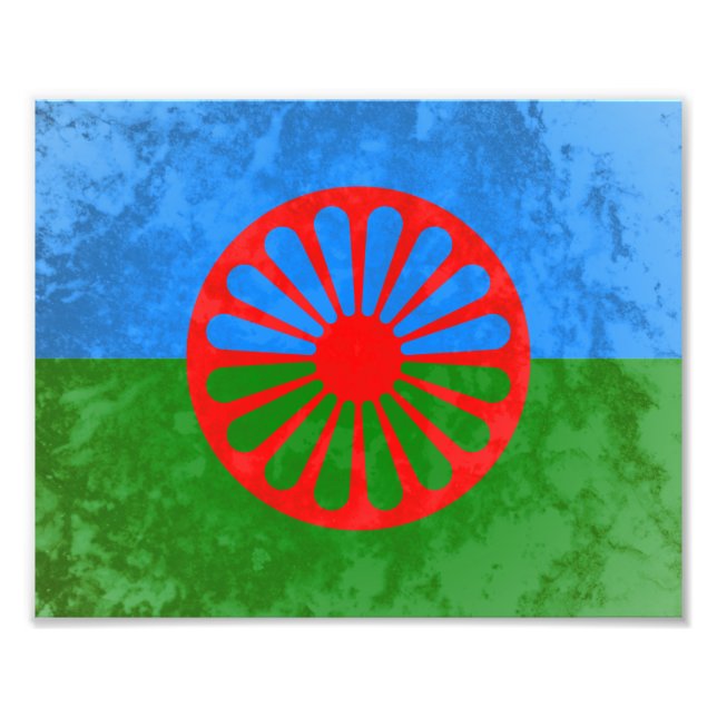 Romani flagga fototryck (Framsidan)