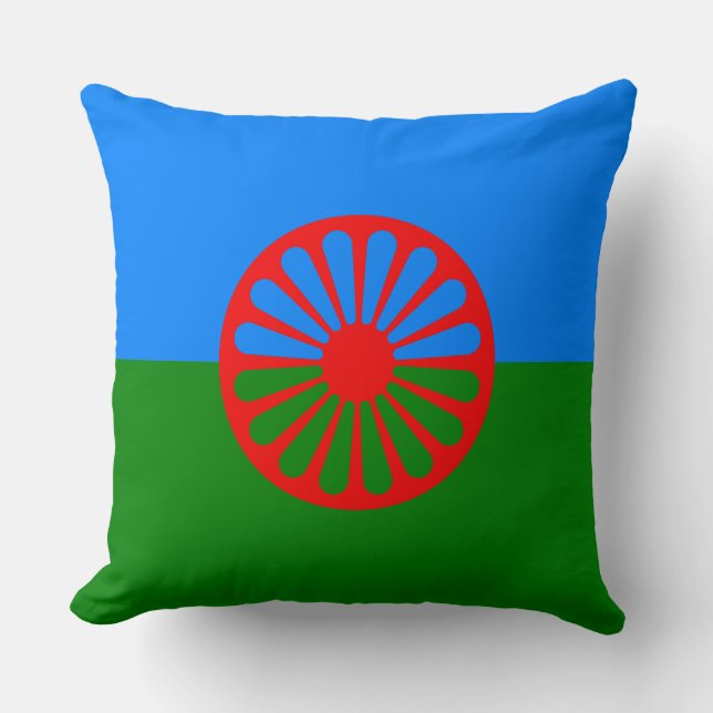 Romani Flagga Kudde (Framsida)