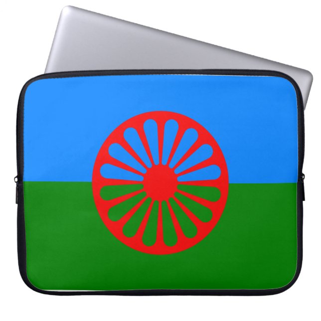 Romani Flagga Laptop Fodral (Framsidan)