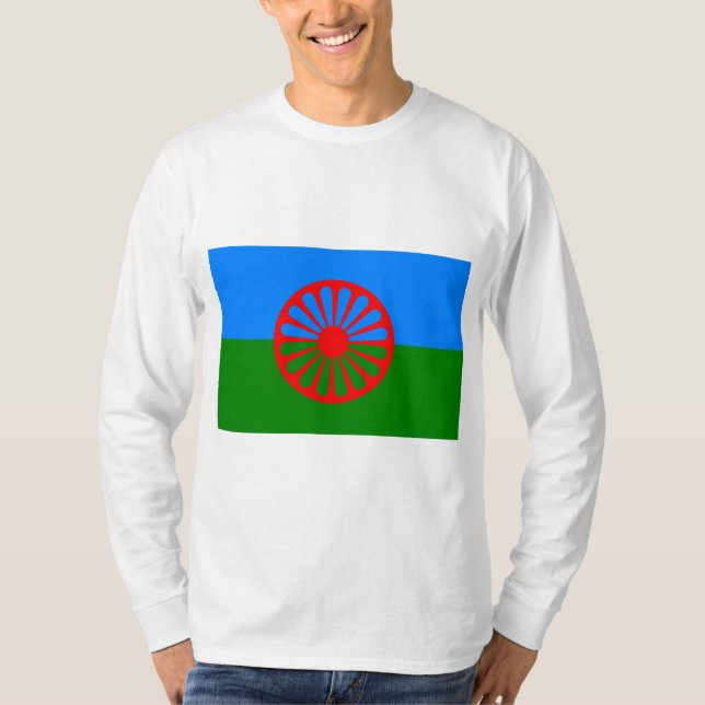 Romani Flagga T Shirt (Framsida)