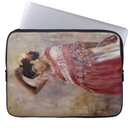 Romani Gypsy Woman Dancing (av Albert Edelfilt) Laptop Fodral