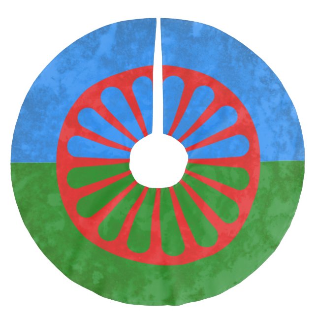 Romani Julgransmatta Borstad Polyester (Framsidan)