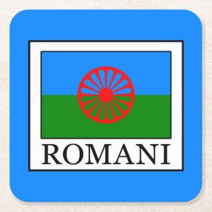 Romani Underlägg Papper Kvadrat