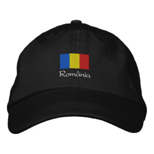 România pălărie - Rumänien Hat Broderad Keps