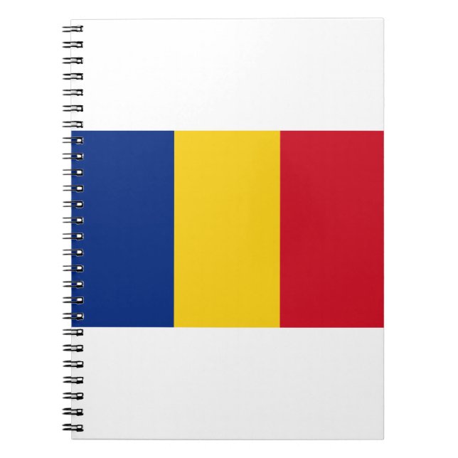 România - Rumänien Flagga Anteckningsbok (Framsidan)