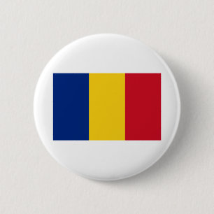 România - Rumänien Flagga Knapp