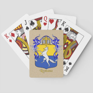 Romano Heraldic Shield och Mantle Spel Kort