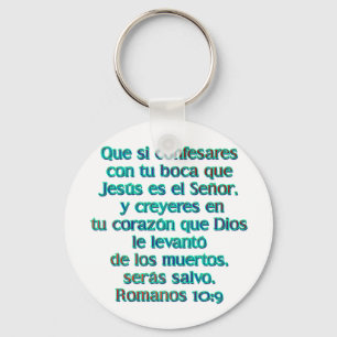 Romanos 10:9 nyckelring