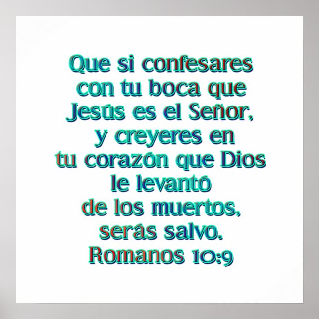 Romanos 10:9 poster (Framsidan)