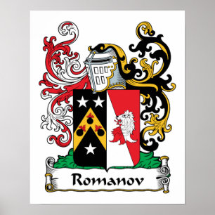 Romanov familjvapensköld poster