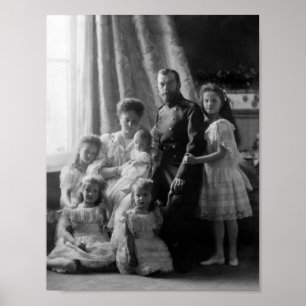 Romanov Family Porträtt - Circa 1904 Poster