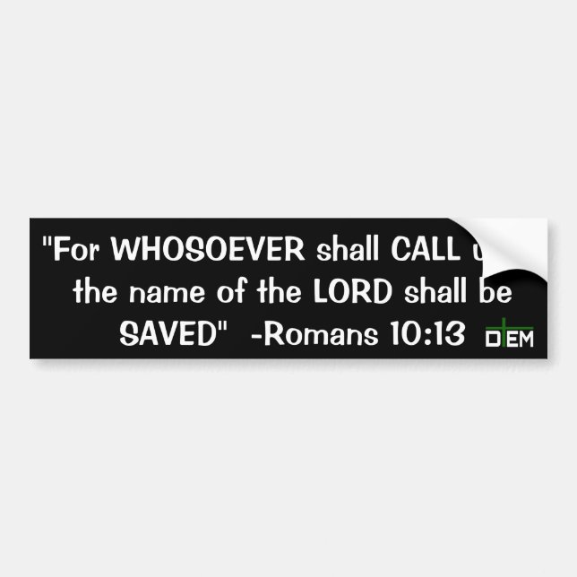 Romans10:13bildekal Bildekal (Framsidan)