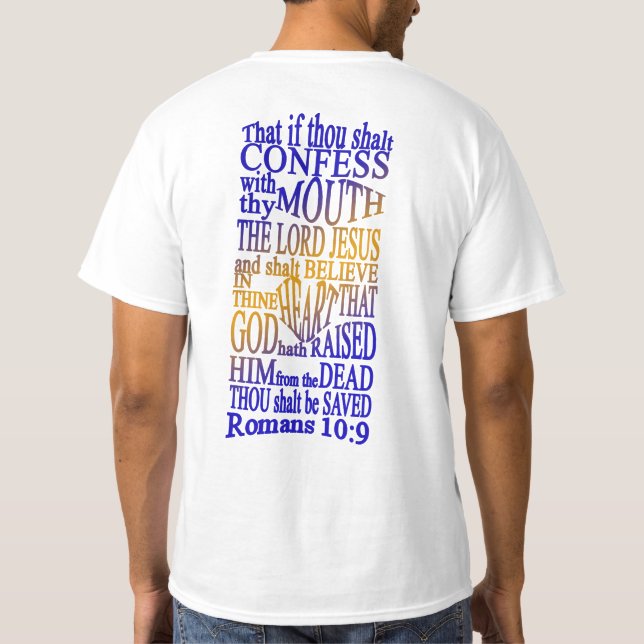Romans10:9 T 3 för GABC WiM T Shirt (Baksida)