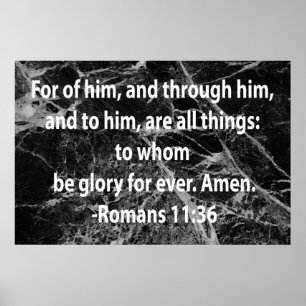 Romans11:36 Poster