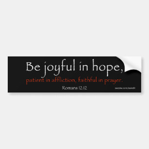 Romans12:12 Bildekal