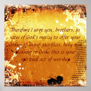 Romans12:1 Poster