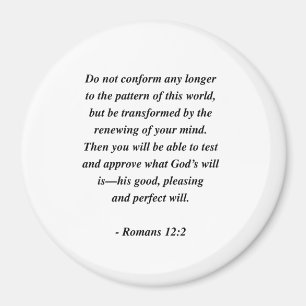 ROMANS12:2 MAGNET
