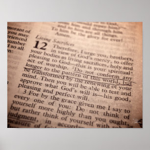 Romans12:2 [trycket] poster