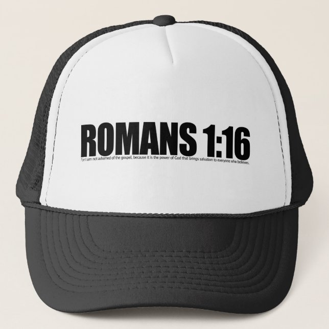 Romans1:16 Truckerkeps (Framsida)