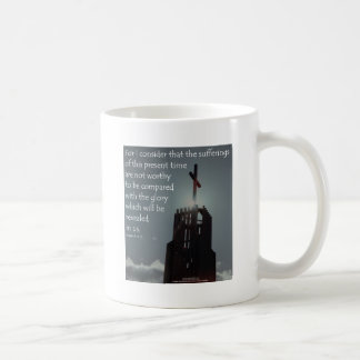Romans8:18härlighet som ska avslöjs kaffemugg