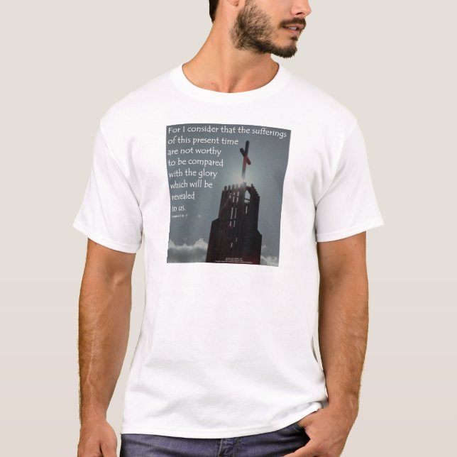 Romans8:18härlighet som ska avslöjs tee (Framsida)