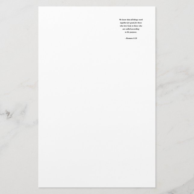 ROMANS8:28 BREVPAPPER (Framsida)