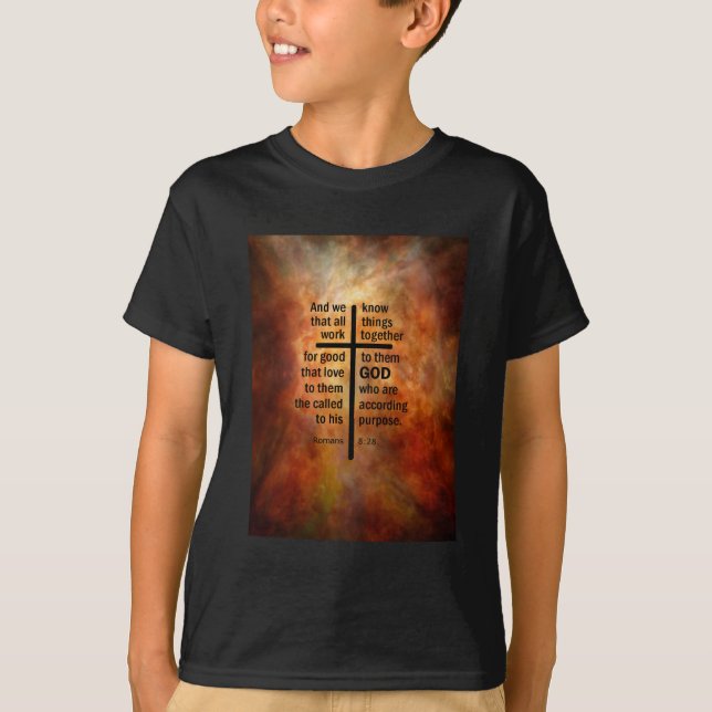 Romans8:28 T-shirt (Framsida)