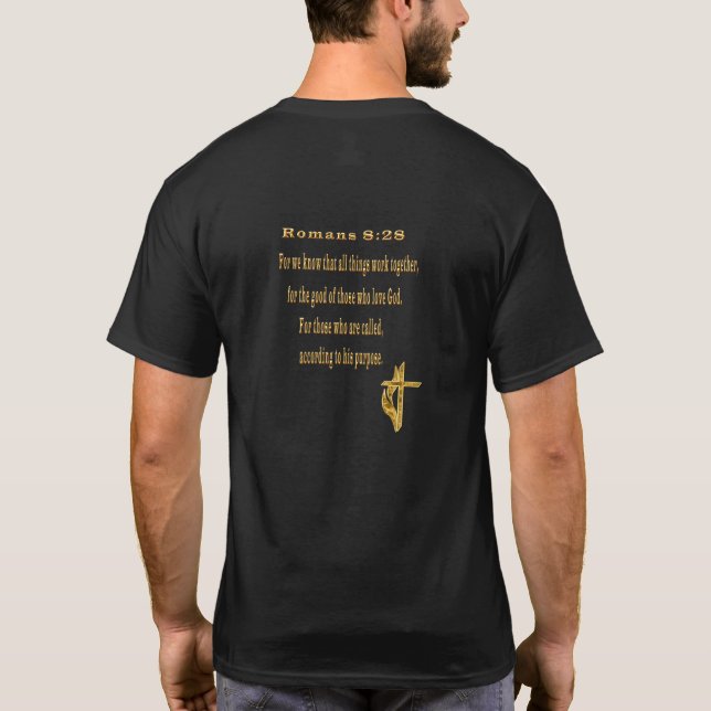 Romans8:28designer T-shirt (Baksida)