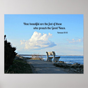 Romans 10:15 Hur vackra fötter är... Poster