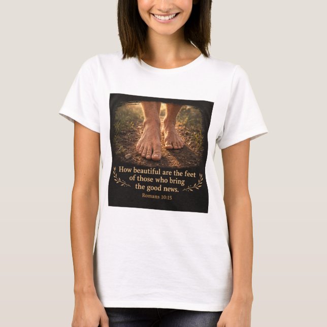 Romans 10:15  t shirt (Framsida)