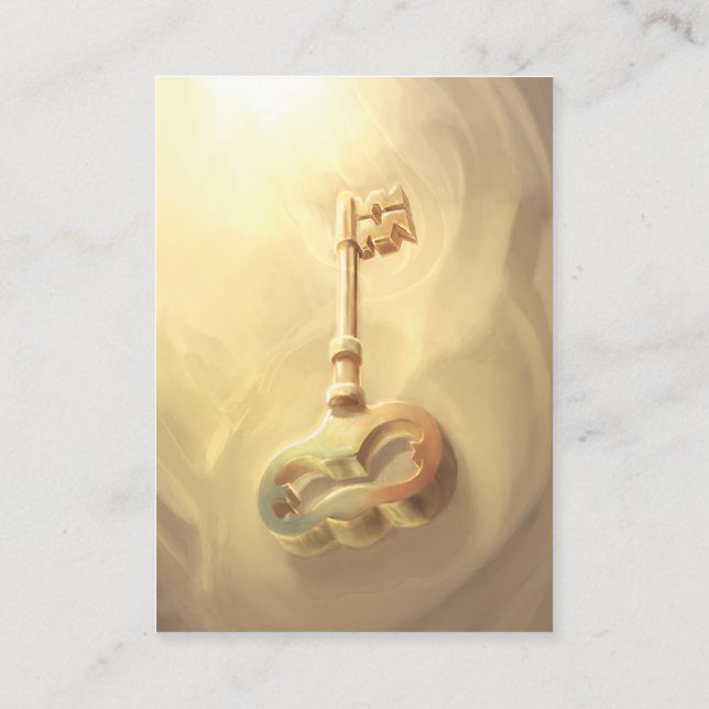 Romans 10:9-10 KJV-kort Visitkort (Baksida)