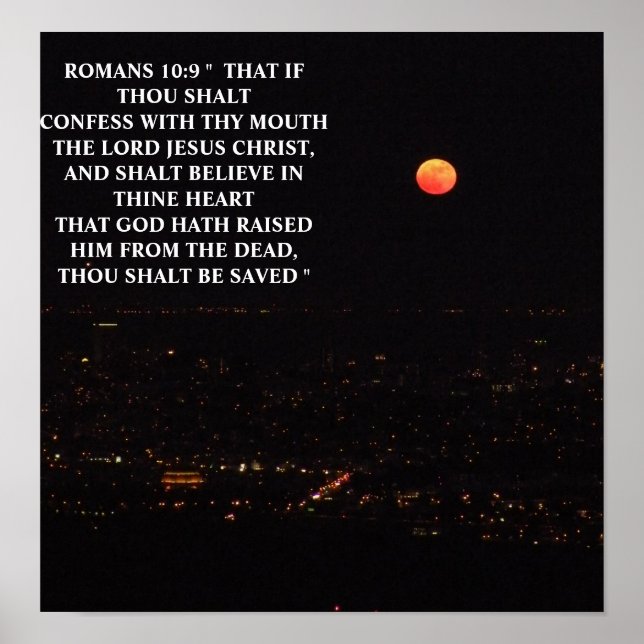 ROMANS 10:9 POSTER (Framsidan)